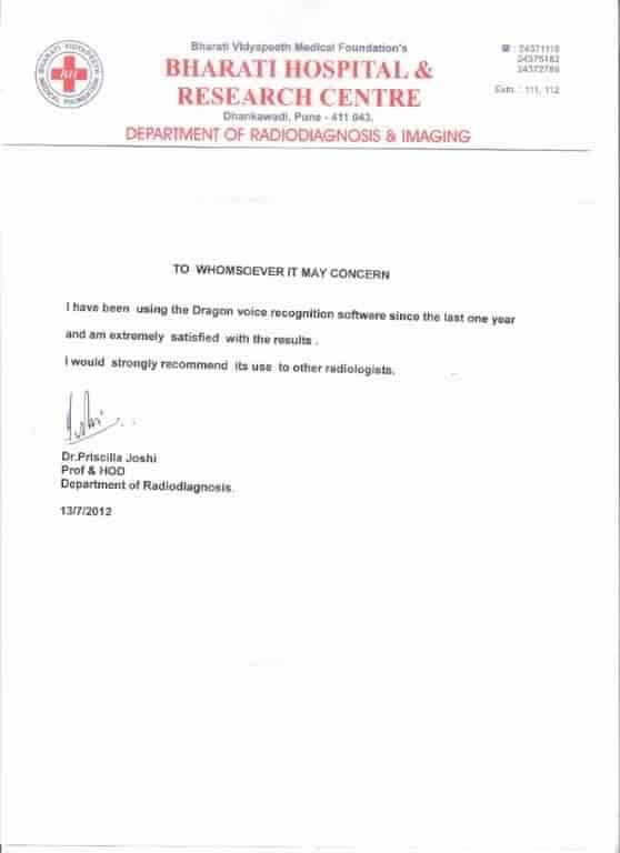 Referral-DMED-Bharati_hospital-Dr.Priscilla_Joshi